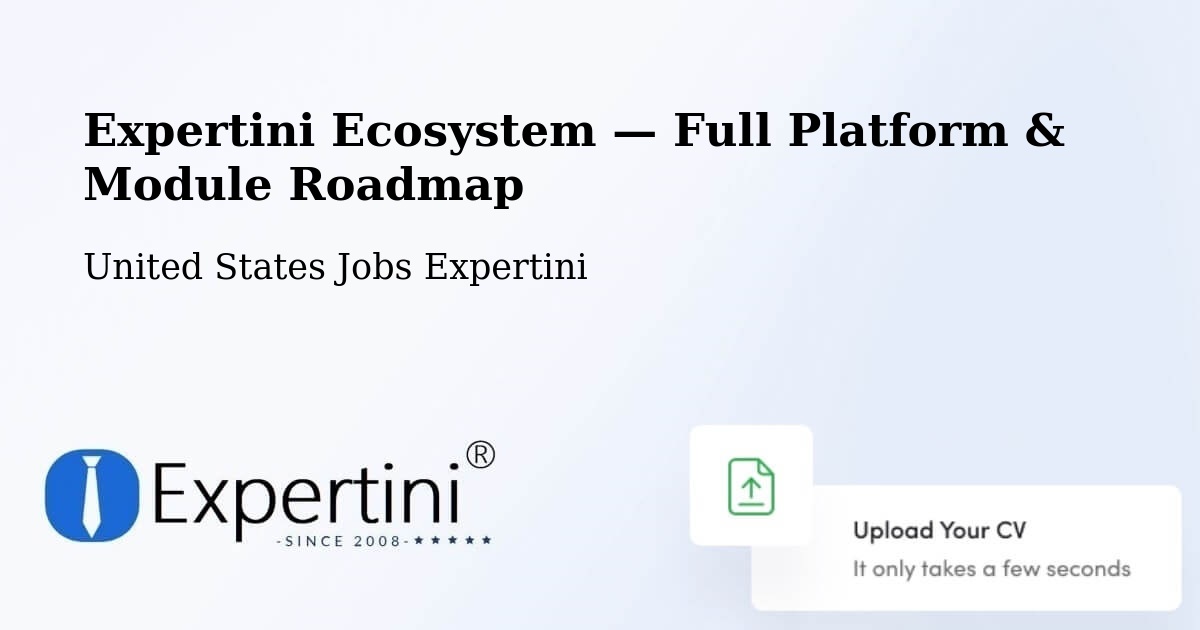 Expertini Ecosystem — Full Platform & Module Roadmap – Pompano Beach